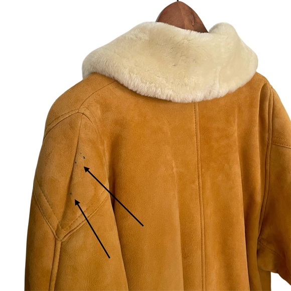 Vintage Overland Sheepskin Longline Coat Genuine Shearling Boho Western Winter - Picture 14 of 15